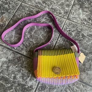 Colorful Woven Crossbody Bag